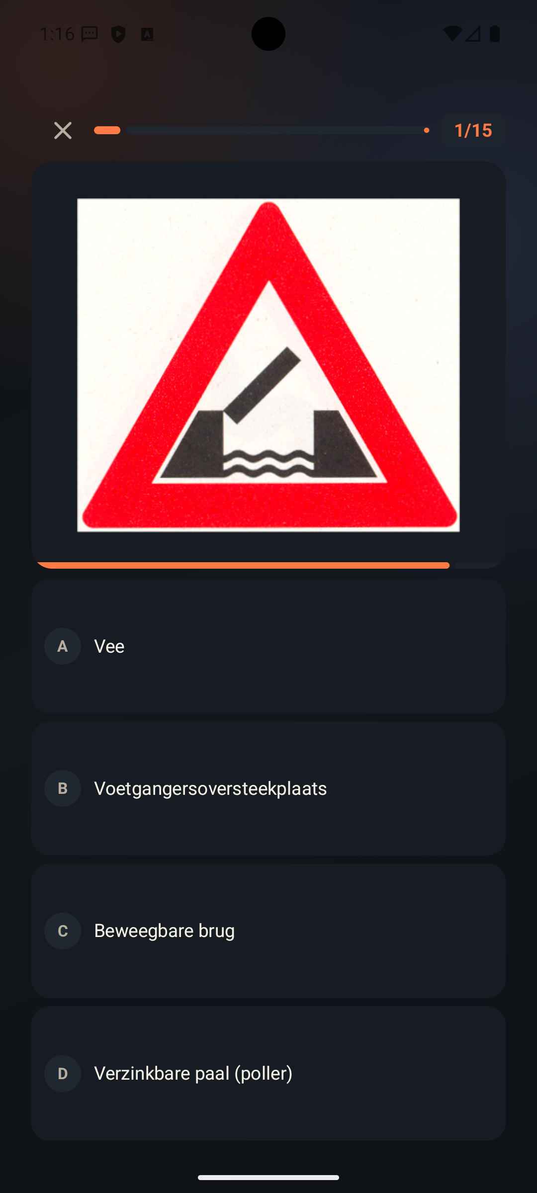 Own the Route op een Android-telefoon, scherm 2 van 4