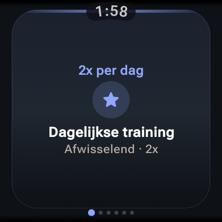Own the Route op Wear OS, scherm 1 van 11