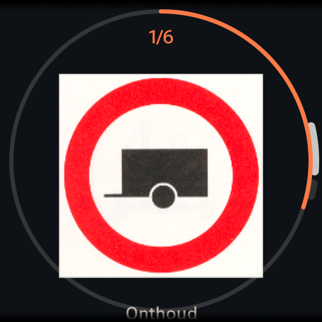 Own the Route op Wear OS, scherm 4 van 11