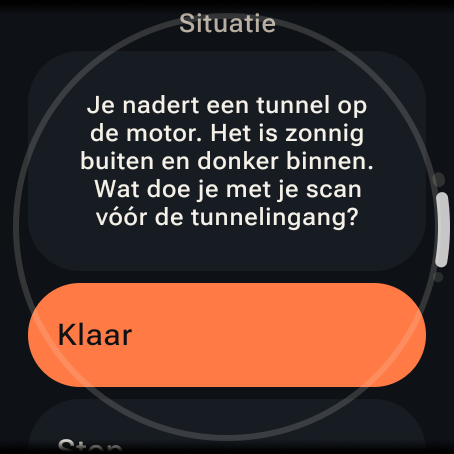 Own the Route op Wear OS, scherm 9 van 11